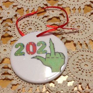Pandemic Ornament - Collectible Christmas Ornament Grinchy
